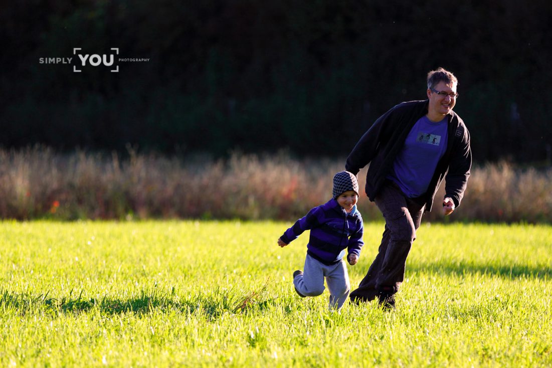 Zalán und Papi im Herbst