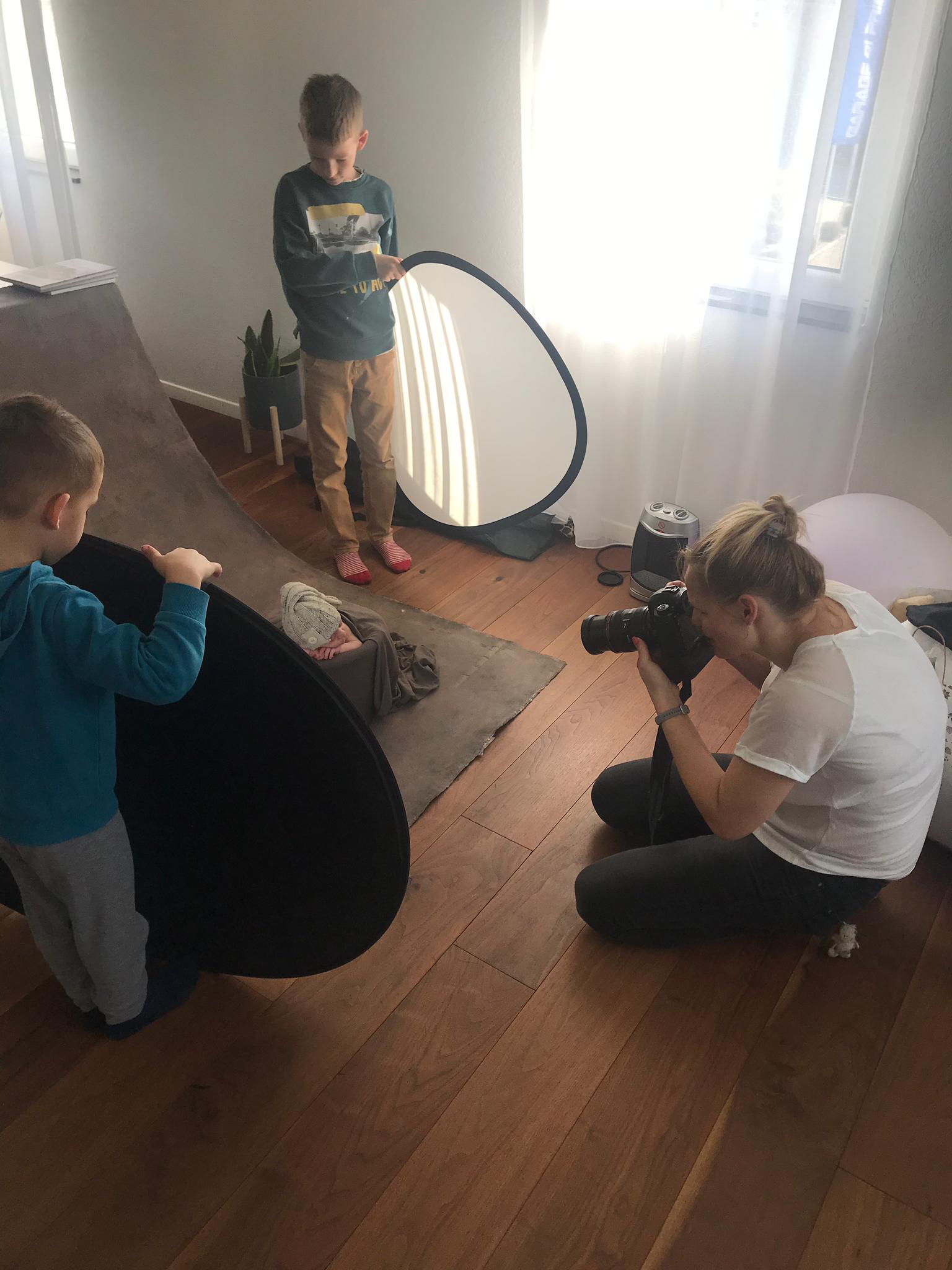 Fotos hinter den Kulissen noch vor dem Coronavirus
