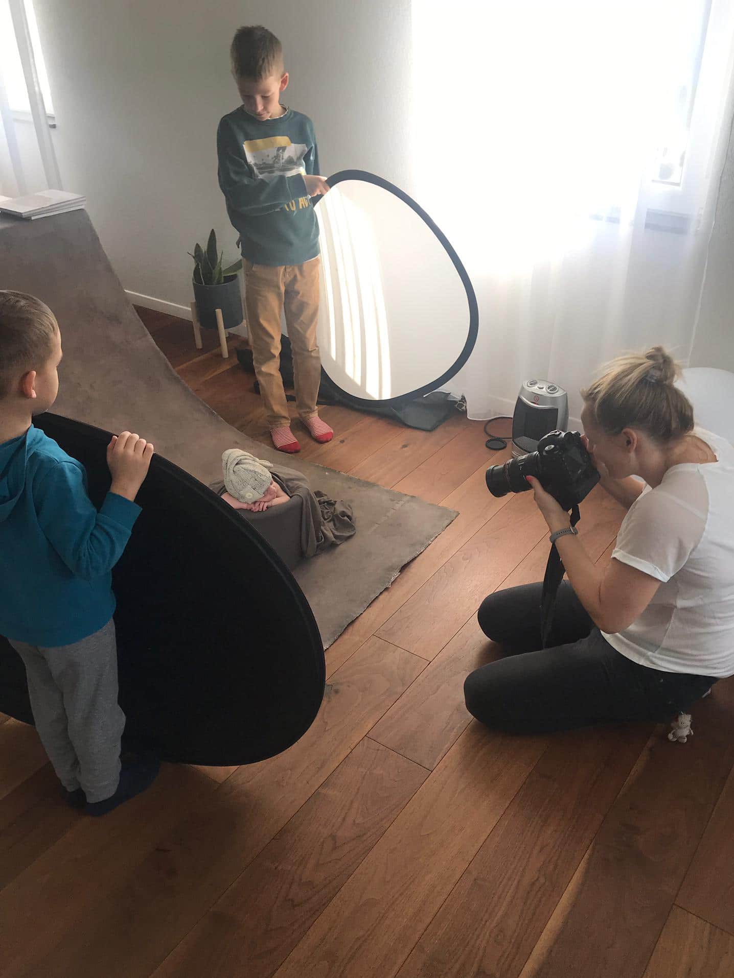 Fotos hinter den Kulissen noch vor dem Coronavirus